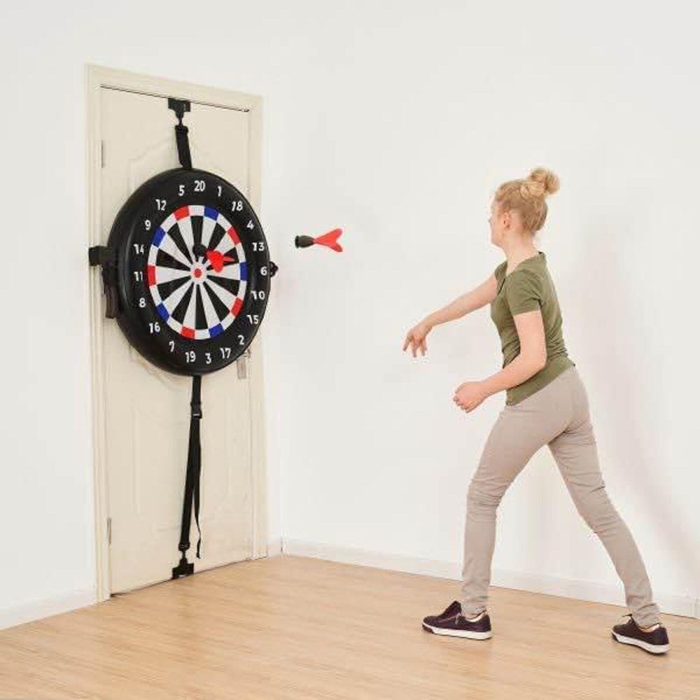 Over the Door 2-in-1 Darts and Axe Throwing Challenge Kids Game Indoor - Picture 2 of 10